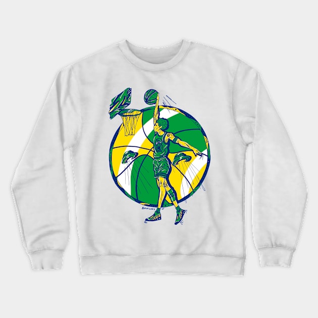 Brasil Legendary Baller Number 8 Crewneck Sweatshirt by kenallouis